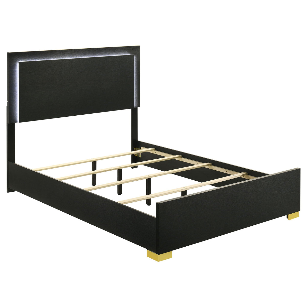 Jeremiah LED Panel Bed With Touch Controlled Lighting