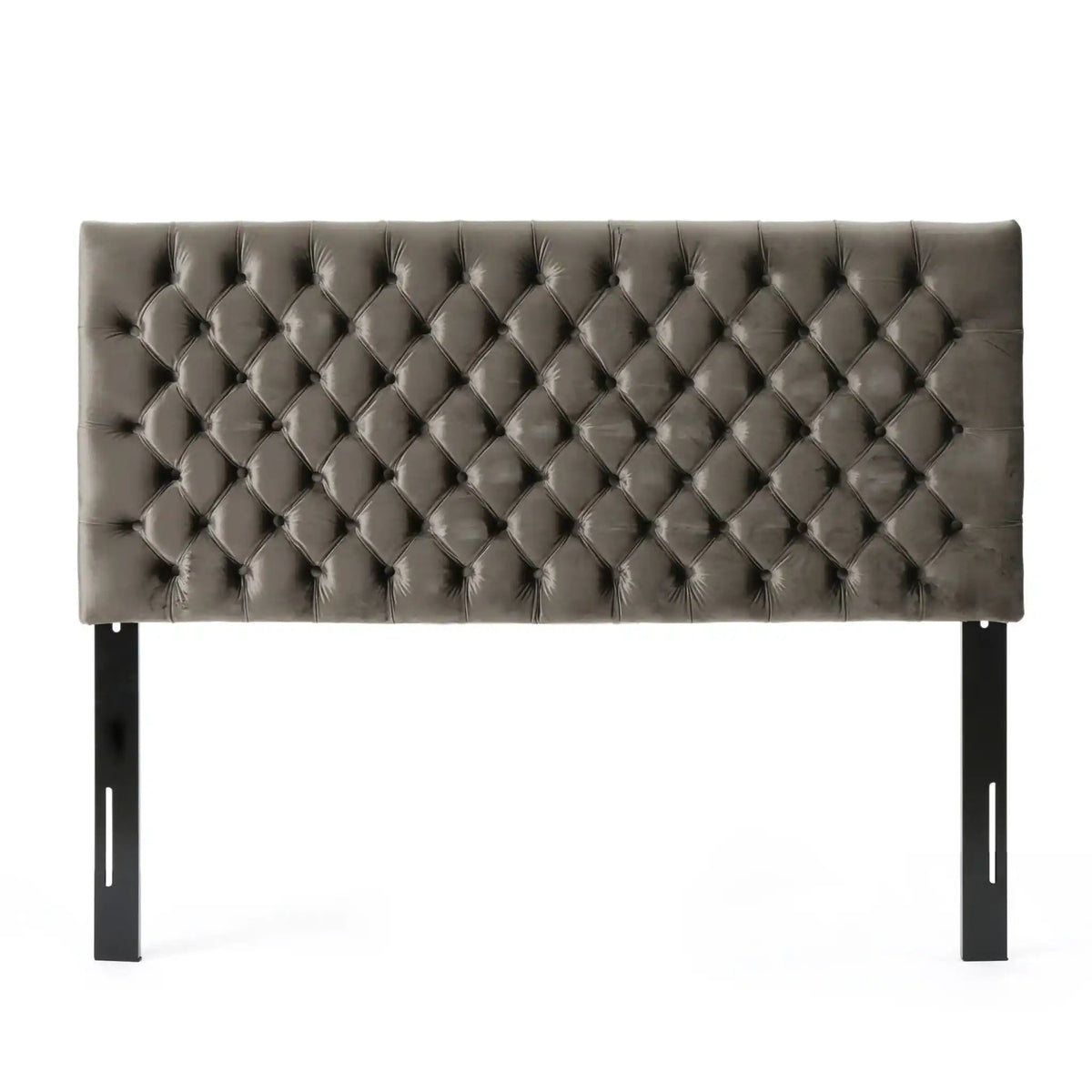 Annecy Contemporary Upholstered Headboard with Diamond Tufting and Adjustable Height - Queen