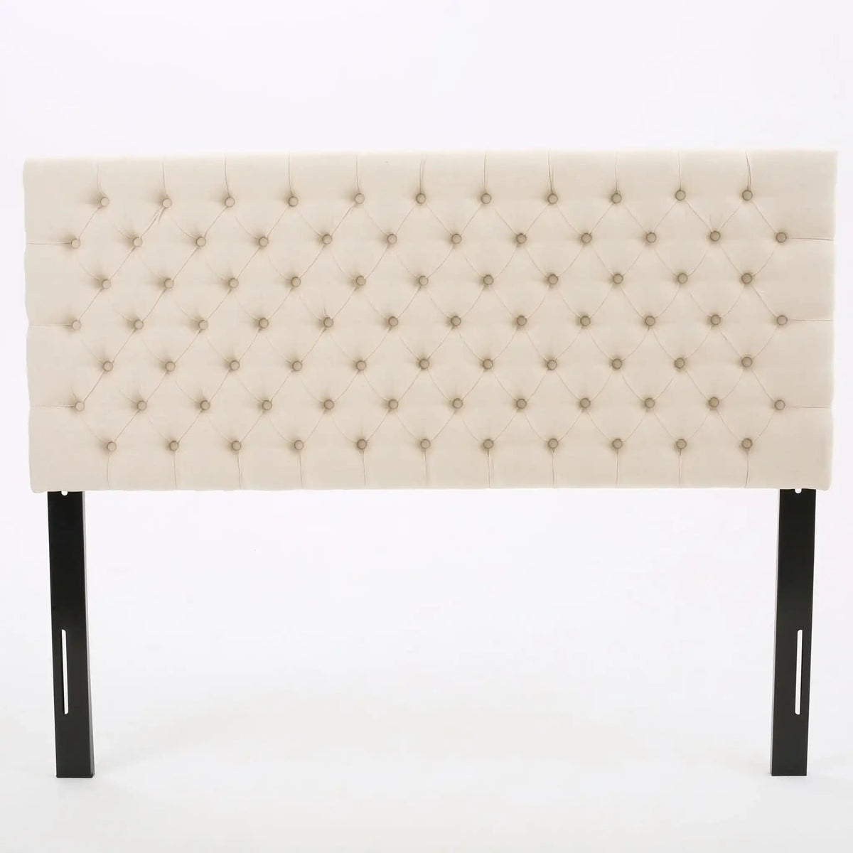 Annecy Contemporary Upholstered Headboard with Diamond Tufting and Adjustable Height - Queen