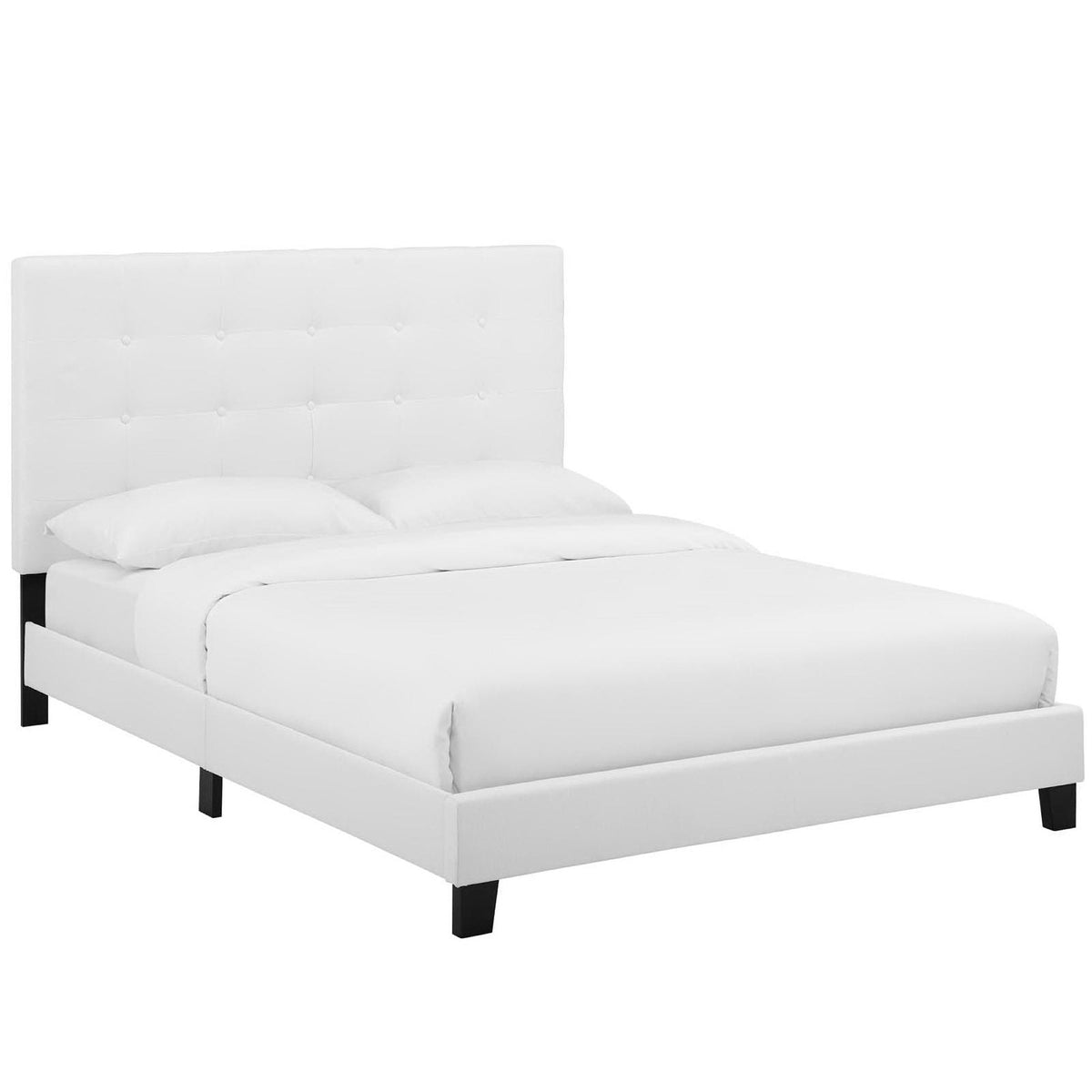 Melanie Tufted Button Upholstered Fabric Queen Platform Bed by Modway