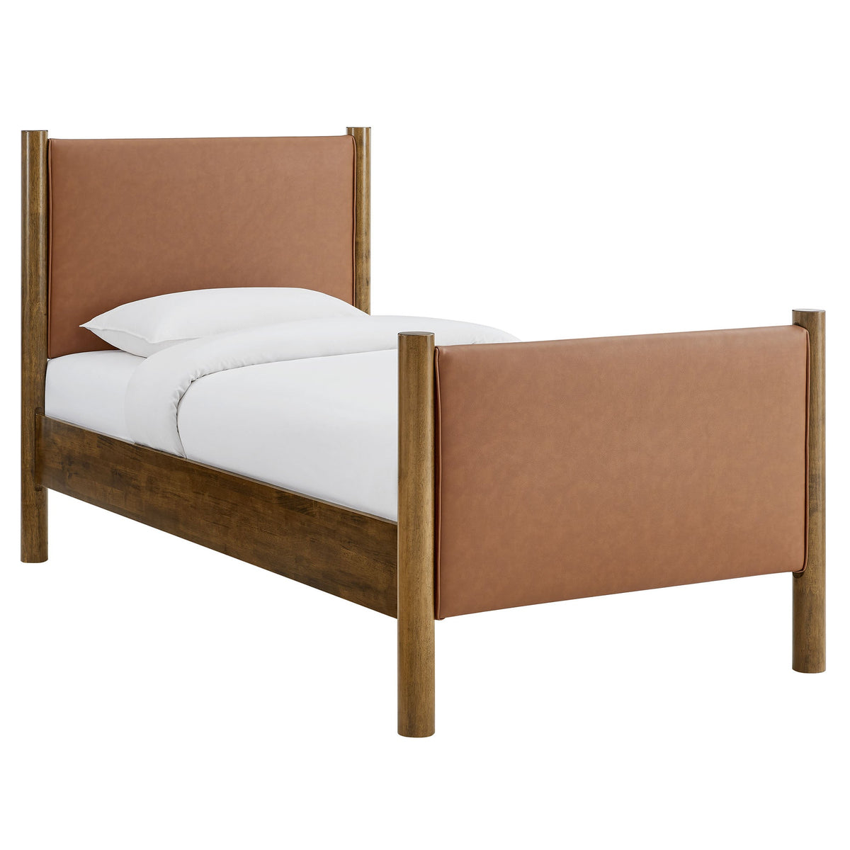 Maven Vegan Leather Upholstered Platform Bed by Modway